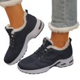 thumbnail image 4 of Uobin Women Winter Lace-Up Sneakers Warm Lined Thick Sole Casual Sports Shoes Fall Daily Wear, 4 of 7