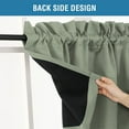 thumbnail image 3 of Blackout Curtain Valances for Kitchen Windows/Bathroom/Living Room/Bedroom Thermal Insulated Rod Pocket Valances for Windows, 2 Pack, 52" x 18", 3 of 8