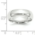 thumbnail image 2 of Platinum 8mm Half-Round Comfort Fit Lightweight Band Ring Size 11, 2 of 6