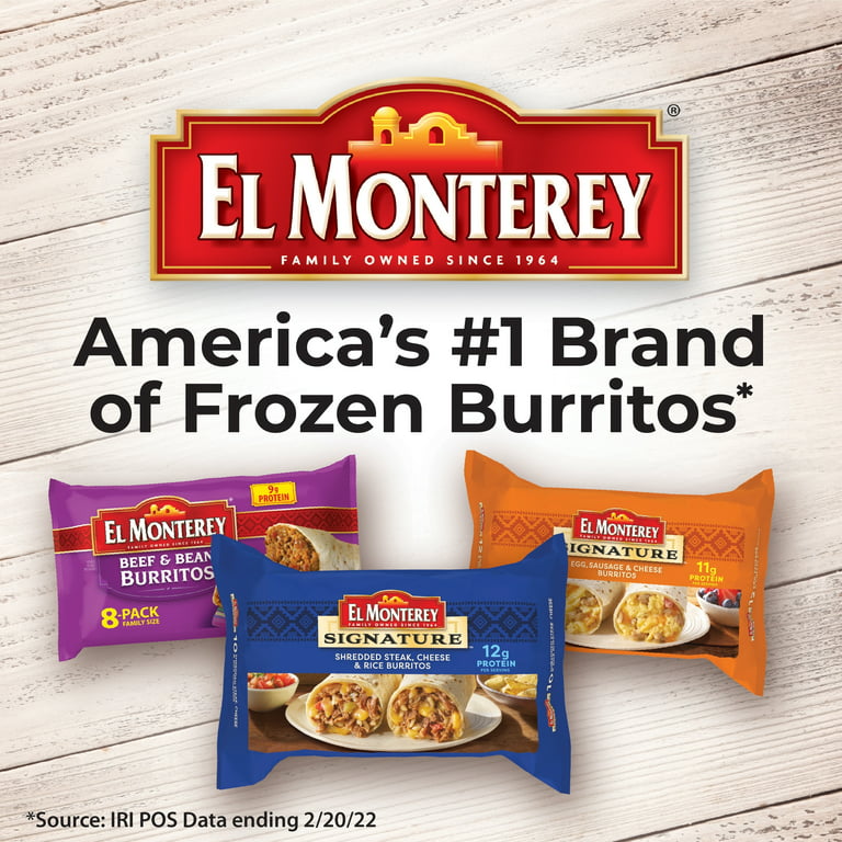 Save on El Monterey Chimichangas Beef & Bean Family Pack - 8 ct Order  Online Delivery