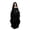 Black, variant on Womens Gothic Dresses Halloween Witch Costume, Butterfly Sleeve Long Dress Vintage Renaissance Medieval Vampire Butterfly Sleeve Mesh Outfits