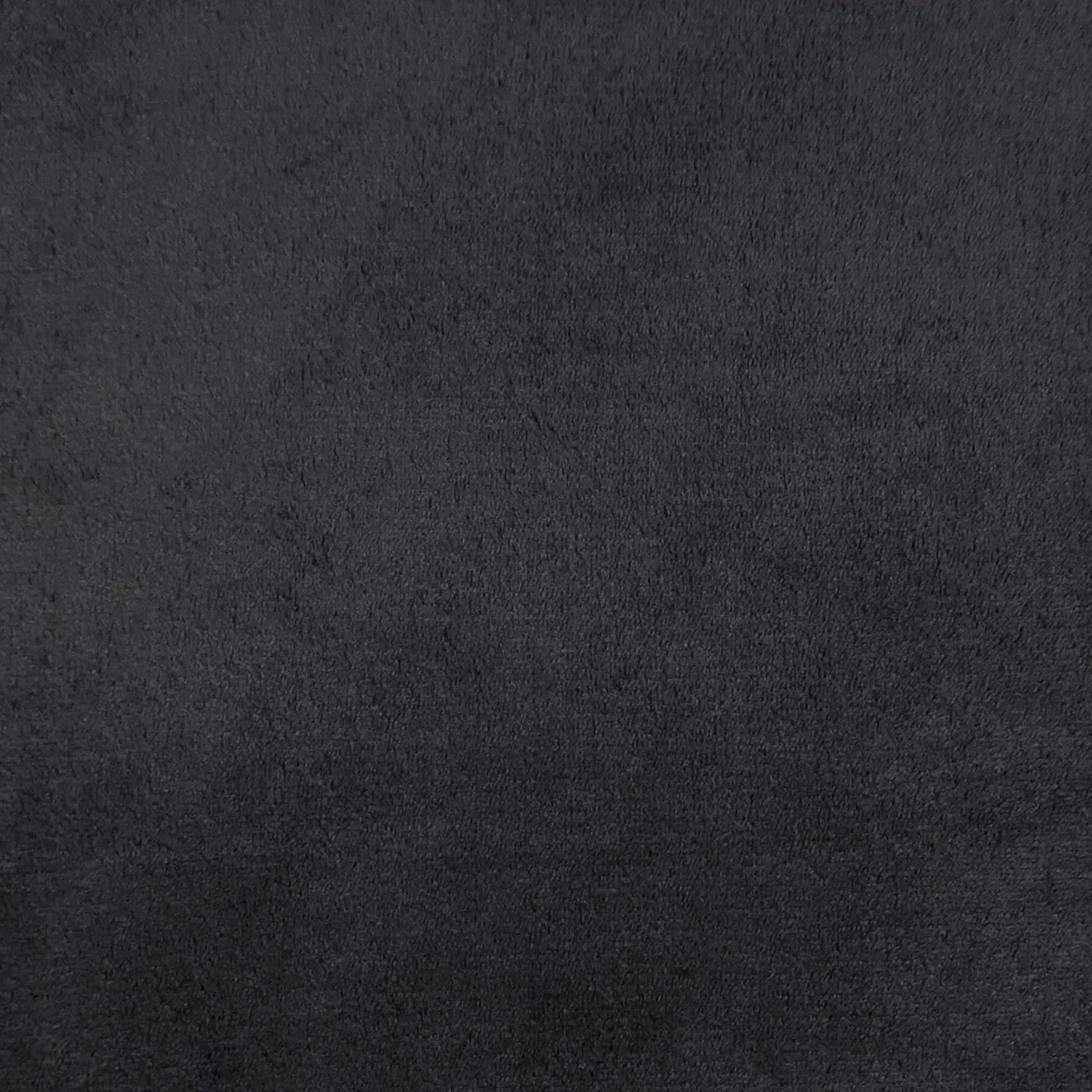(2 pack) Shason Textile 1.5 Yard Cut Plush Coral Fleece Fabric, Black, 54" Wide for Sewing & Crafts