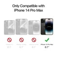 thumbnail image 2 of JETech Magnetic Case for iPhone 14 Pro Max 6.7-Inch Compatible with MagSafe, Translucent Matte Back Slim Shockproof Phone Cover (Black), 2 of 6