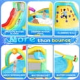 thumbnail image 3 of Ktaxon Inflatable Bounce House with Water Bucket, Rainbow Sprinklers, Water Slide Bounce House With Blower, Inflatable Water Slide Park for Party, Backyard, Lawn, 3 of 7