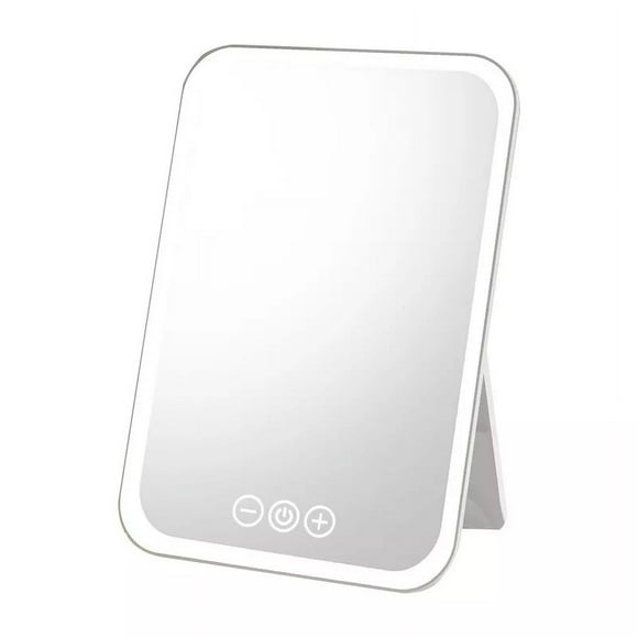 LED Lighting Makeup Mirror, Vanity Mirror with Smart Touch Sensor, USB Rechargeable, White