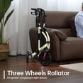 thumbnail image 6 of ZENART Foldable 3 Wheel Rollator Walker Lightweight for Seniors with 10" Wheel, Champagne Gold, 6 of 6