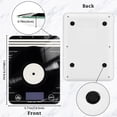 thumbnail image 2 of Disk Music Food Scale Digital Kitchen Scale Waterproof Tempered Glass Tare Function 11 lb for Baking Cooking Meal Prep, 2 of 7