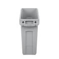 thumbnail image 2 of Slim Jim Under-counter Trash Can With Venting Channels 13-gallon Gray Fits Under Desk/cabinet/sink Pack Of 1, 2 of 9