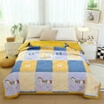thumbnail image 1 of MAOWAPLG Washable Cotton Printed Summer Quilt Thin Comforter Conditioned Blanket Guest Room Bedding, 1 of 1