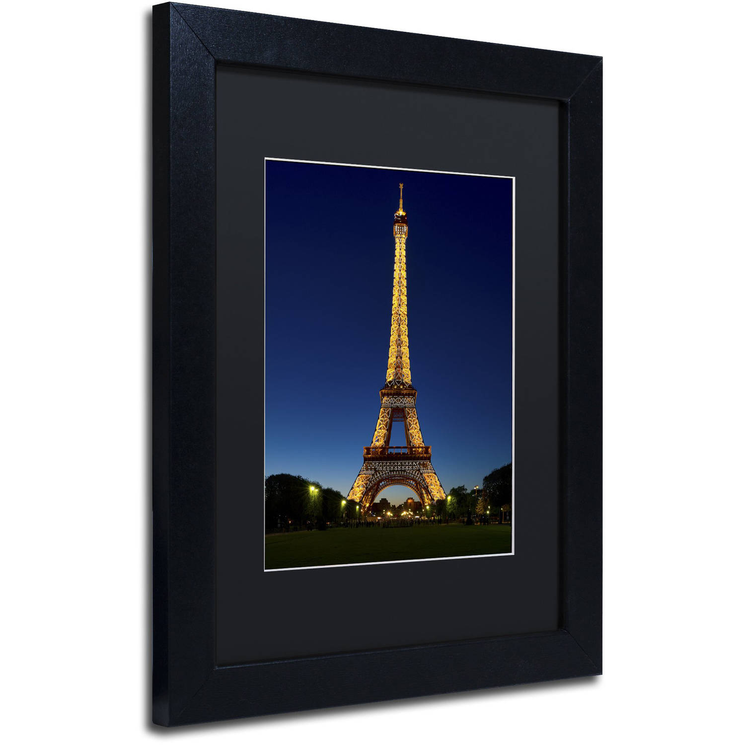 Trademark Fine Art "Evening Light Show" Canvas Art by Michael Blanchette Photography Black Matte, Black Frame