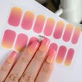 14Tips Gradient Baking Free Gel Nail Sticker SelfAdhesive LongLasting
