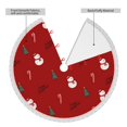 thumbnail image 4 of Faldas para árbol de Navidad de 36 pulgadas con texto "Merry Christmas", tapete para árbol de Navidad para vacaciones de invierno, falda para árbol de Navidad para decoraciones navideñas rústicas, 4 of 8