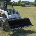 thumbnail image 3 of Titan Attachments 84" HD Skid Steer Dirt Bucket with Bolt-On Teeth, Rated 3,200 LB, Universal Quick Tach, 3 of 10