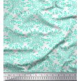 thumbnail image 1 of Soimoi Cotton Voile Fabric Floral Block Printed Craft Fabric by The Yard 56 Inch Wide, 1 of 3