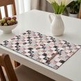 thumbnail image 6 of Placemat, Pioneer Flower Floral Print Pattern Place Mats Table Mat Set Of 2, PVC Washable Placemats for Party Kitchen Dining Decoration, 18x12 Inch, Fade Resistant, 6 of 6