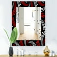 thumbnail image 2 of Designart 'Obsidian Impressions 7' Bohemian and Eclectic Mirror - Vanity Mirror, 2 of 3