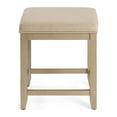 thumbnail image 3 of Crosley Furniture Vista Vanity Stool In Distressed Gold With Crème Linen Seat, 3 of 6