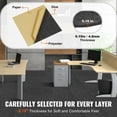 thumbnail image 3 of Self-Adhesive Carpet Tiles 12"x12", Peel and Stick Flooring, Soft Padded, Quick DIY Install for Indoor/Outdoor – Dark Gray (12-Pack), 3 of 7