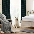 thumbnail image 2 of Home Decor Indoor Window Curtains,Blue Black Green Buffalo Plaid Lightweight Set with Grommet Top, Blackout Curtains for Bedroom Living Room or Dining Room, 2 Panels-52"W x 84"L (Pack of 2), 2 of 7