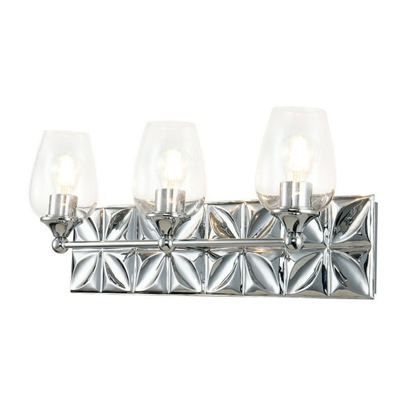 Lucas McKearn Epsilon 3-light Metal Bath Vanity Light in Polished Chrome