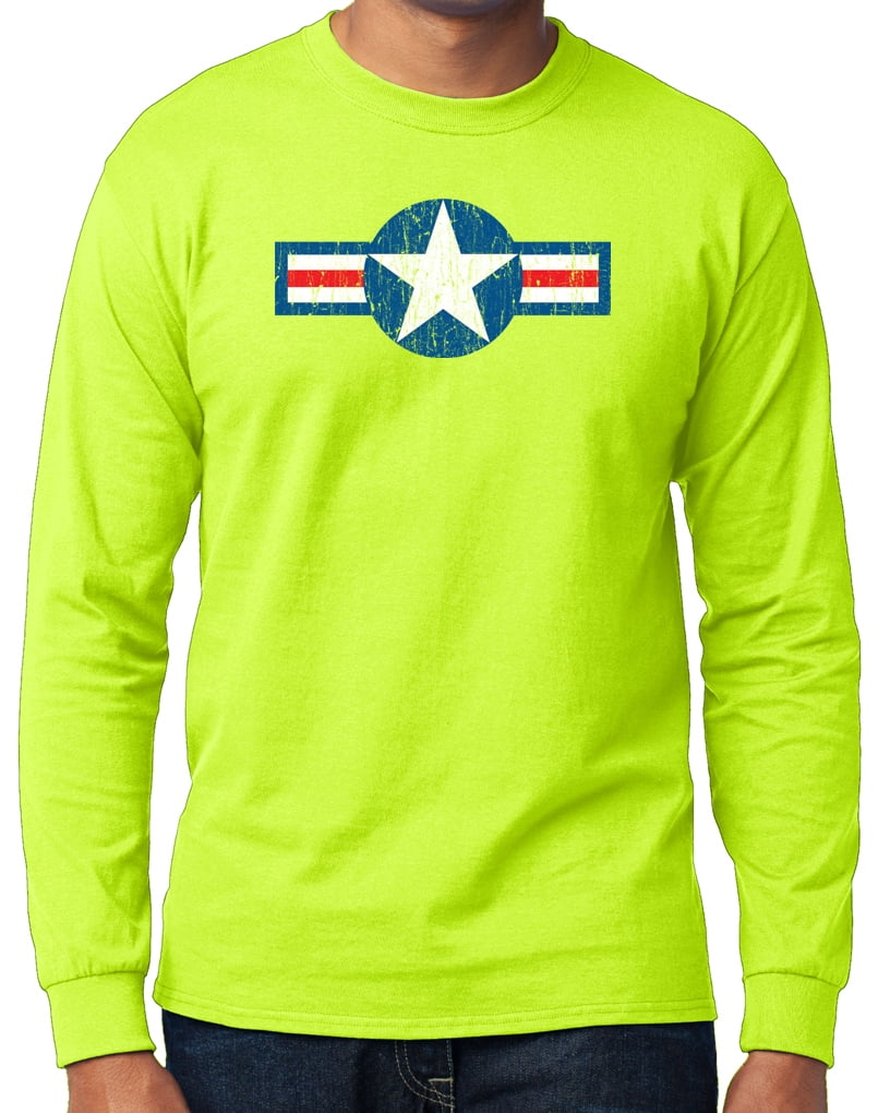 Buy Cool Shirts Men's More Distressed Airforce Long Sleeve Tshirt