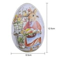 thumbnail image 2 of Mialoley Vintage Easter Tins, Cute Bunny Printing Metal Easter Eggshell Style Candy Box Containers, 2 of 3
