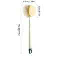 thumbnail image 3 of HongHeng Shower Body Brush,Soft Bristles and Loofah Long Handle Back Scrubber Bath Mesh Sponge for Skin Exfoliating Bath,Massage Bristles Suitable for Wet or Dry,Men and Women, 3 of 6