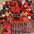 thumbnail image 2 of Disney-decoración para fiesta de cumpleaños de Mickey Mouse para niños, arco de globo rojo para Baby Shower, suministros de fiesta de Minnie Mouse, juguetes de aire, regalos, 2 of 4