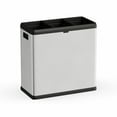thumbnail image 3 of The Step N' Sort 16 Gal, Open Top, 3 Compartment Trash and Recycling Bin with easy off lid, 3 of 12