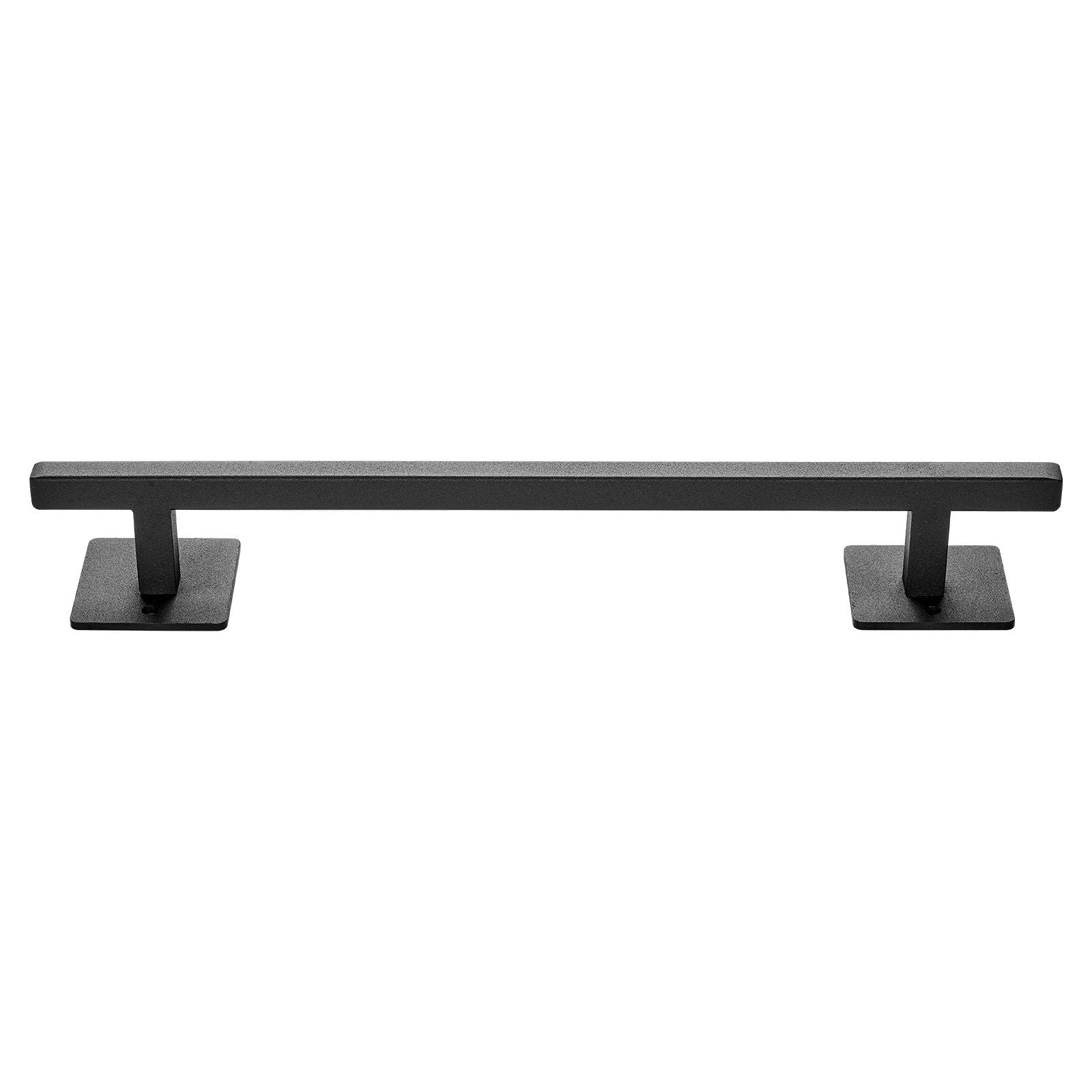 Single-Piece Carbon Steel Fence Door Handle, Black Coated Rust Corrosion Resistant, Durable Barn Gate Pull Handle for Outdoor Shed Fence Door