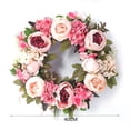 thumbnail image 6 of Artificial Peony Flower Wreath Door Wreath with Green Leaves for Front Door Wedding Wall Home Decor;Artificial Peony Flower Wreath Door Wreath with Green Leaves Home Decor, 6 of 6