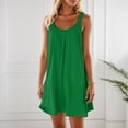 thumbnail image 2 of Vestido holgado con tirantes estilo playa para mujer: vestido de verano ligero y elástico con cuello en V, 2 of 5