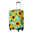 thumbnail image 2 of Bingfone Yellow Sunflowers With Green Leaves Luggage Cover Washable Suitcase Cover Protector Anti-Scratch Suitcase Cover Fits 18-32 Inch Luggage, 2 of 9