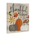 thumbnail image 4 of Stupell Industries Thankful & Blessed Pumpkins Botanical & Floral Painting Gallery Wrapped Canvas Art Print Wall Art, 16 x 20, 4 of 8