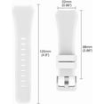 thumbnail image 4 of PINHEN Compatible with Samsung Galaxy Watch 46mm Bands/Gear S3 Frontier Classic Watch Band, 22mm Soft Silicone Band Replacement Wrist Straps for Galaxy Watch 3 Bands 45mm, 4Pack B, 4 of 7