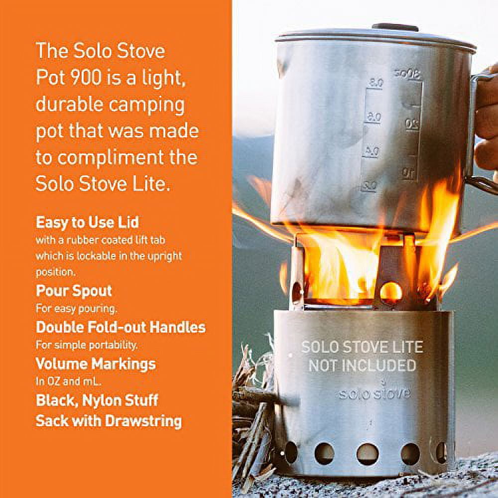 Solo Stove Solo Pot 900 Lightweight Backpacking Stoves