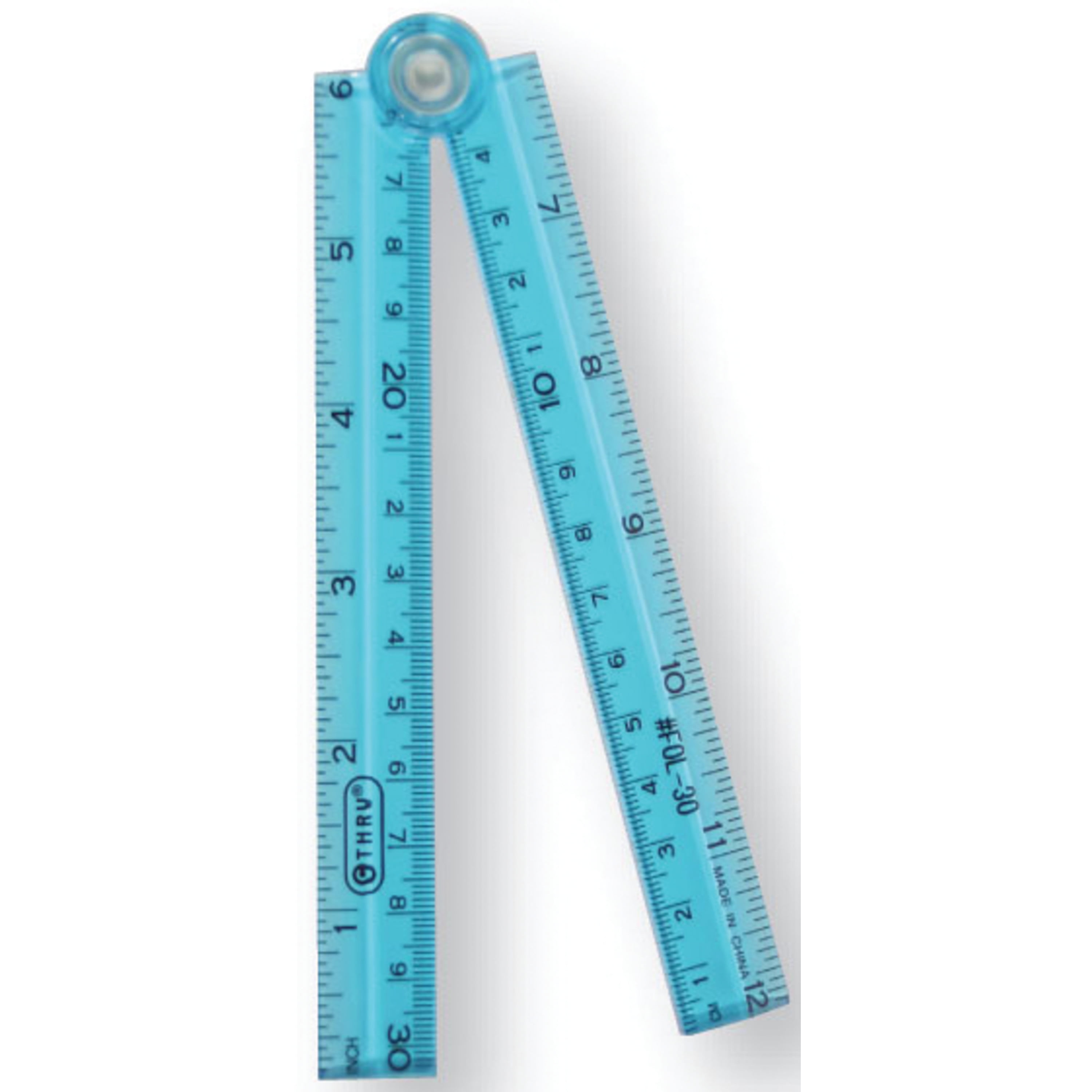 CThru Westcott 12in Folding Ruler, Purple