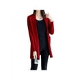 thumbnail image 3 of Women Korean Style Loose Casual Solid Color Knit Cardigan Fashion Long-sleeved Coat, 3 of 6