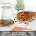 thumbnail image 4 of Thirstystone "Kokopelli" Round 4-Pack Absorbent Stone Coasters, 4 of 7