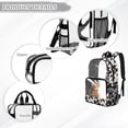 thumbnail image 6 of FKELYI 17 Inch Clear Backpack for Boys & Girls, Kids Backpack See Through Schoolbag Grunge Highland Cow Print Spacious Bookbag Travel Bags for Elementary Student, 6 of 7
