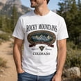 thumbnail image 2 of Rocky Mountains Colorado Graphic T-Shirt, Unisex Classic Fit Outdoor Tee, 2 of 9