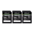 thumbnail image 1 of Tarjeta de memoria flash SDXC PNY Elite-X 64 GB Clase 10 U3 V30, 1 of 7