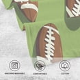 thumbnail image 5 of Yayeee 100% Cotton Hand Towels for Bathroom 16" x 28" Soft Absorbent Kitchen Towel, Game Day Footballs, 5 of 7