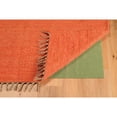 thumbnail image 4 of Contemporary Home Living 1.75' x 2.75' Reversible Handwoven Solid Area Throw Rug - Coral Orange, 4 of 6