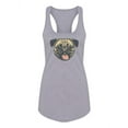 thumbnail image 1 of Sketch Of A Happy Pug Tank Women -Image by Shutterstock, Female x-Large, 1 of 4