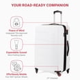 thumbnail image 3 of Juego de 3 piezas expandible Luggage SwissGear 7366 Hardside, color blanco, 3 of 9