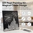 thumbnail image 4 of DIY Beaded Art Kit - Castle Pearl Painting, DIY 3D Pearl Painting Kit, Pink Castle Pearl Art Craft for Adults & Beginners, Home Wall Decor, 4 of 6