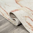 thumbnail image 5 of JONATHAN Y CONTEMPORARY POP 2 x 8 Runner Rug, Marmo Abstract Marbled - Orange/Cream, CTP201A-28, 5 of 8
