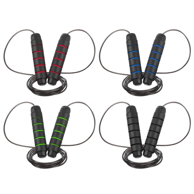 Cuerda de saltar Uxcell para entrenamiento de fitness, cuerda de saltar sin enredos, cuerda de saltar de velocidad rápida, multicolor 10Pack