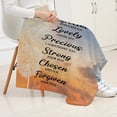 thumbnail image 5 of Throw Blanket with Inspirational Thoughts and Prayers Religious Soft Christian Blankets Throw Blankets Perfect Mother''s Day for Women 60x80 Inch(God Says You are.), 5 of 6